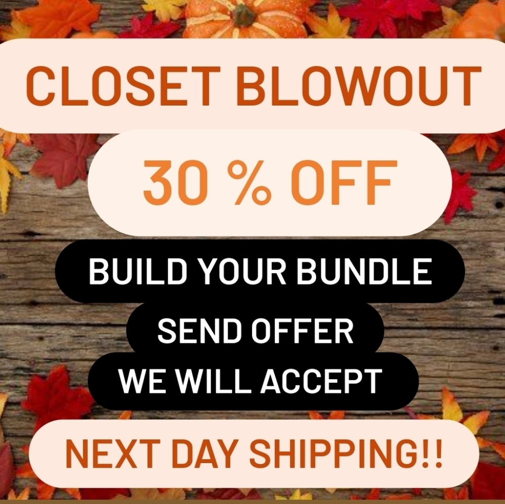 Closet Blowout 30% Off